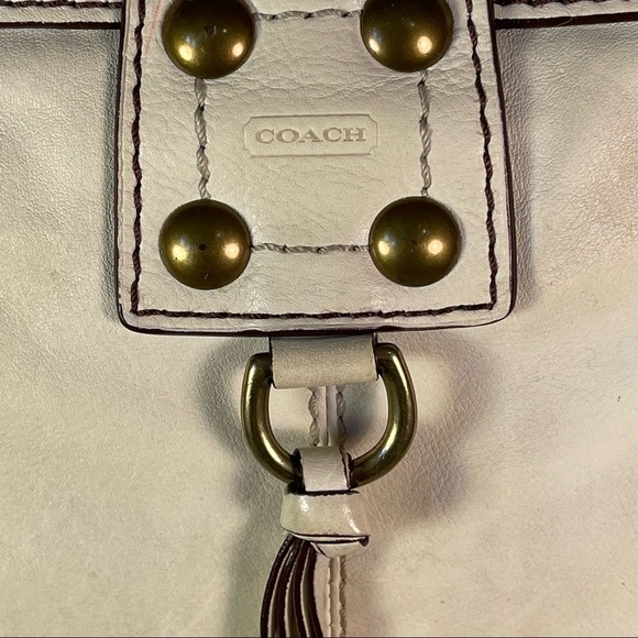 Coach Ivory Cream Brooklyn Large Leather Limited Legacy - Picture 9 of 15